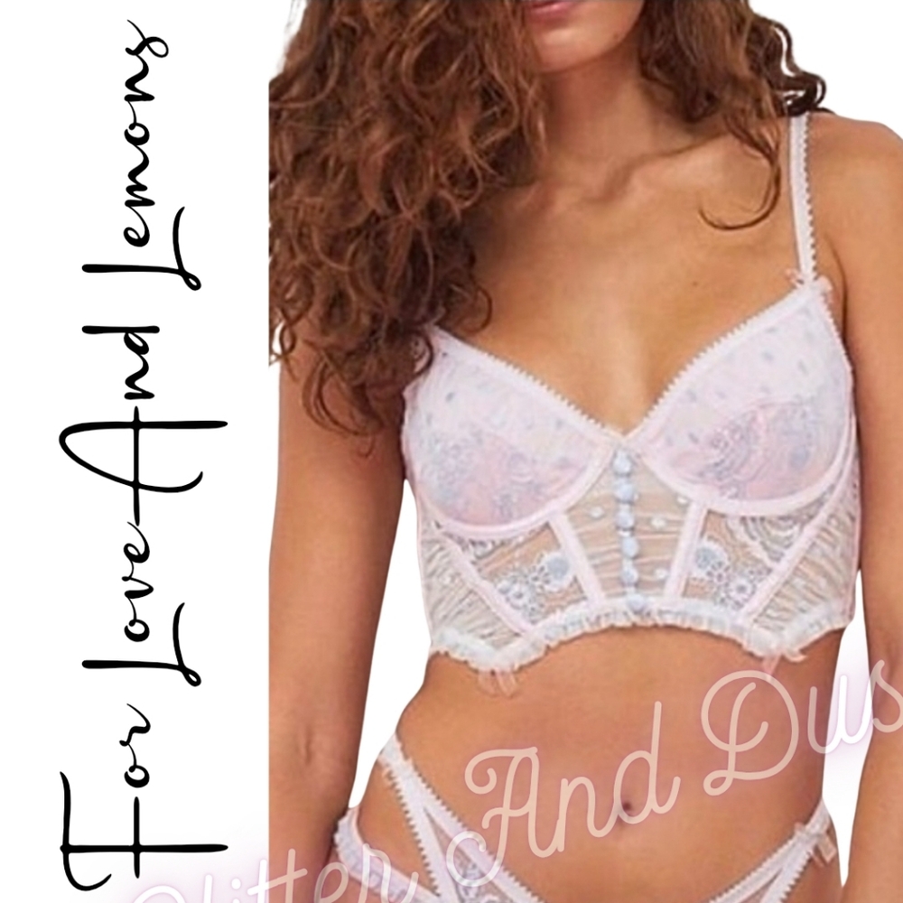 🧁For Love And Lemons White Lace Bra